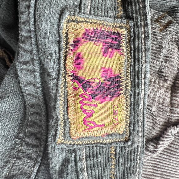 Salad Olive Gray Corduroy Pants Sz 27 - Picture 3 of 5